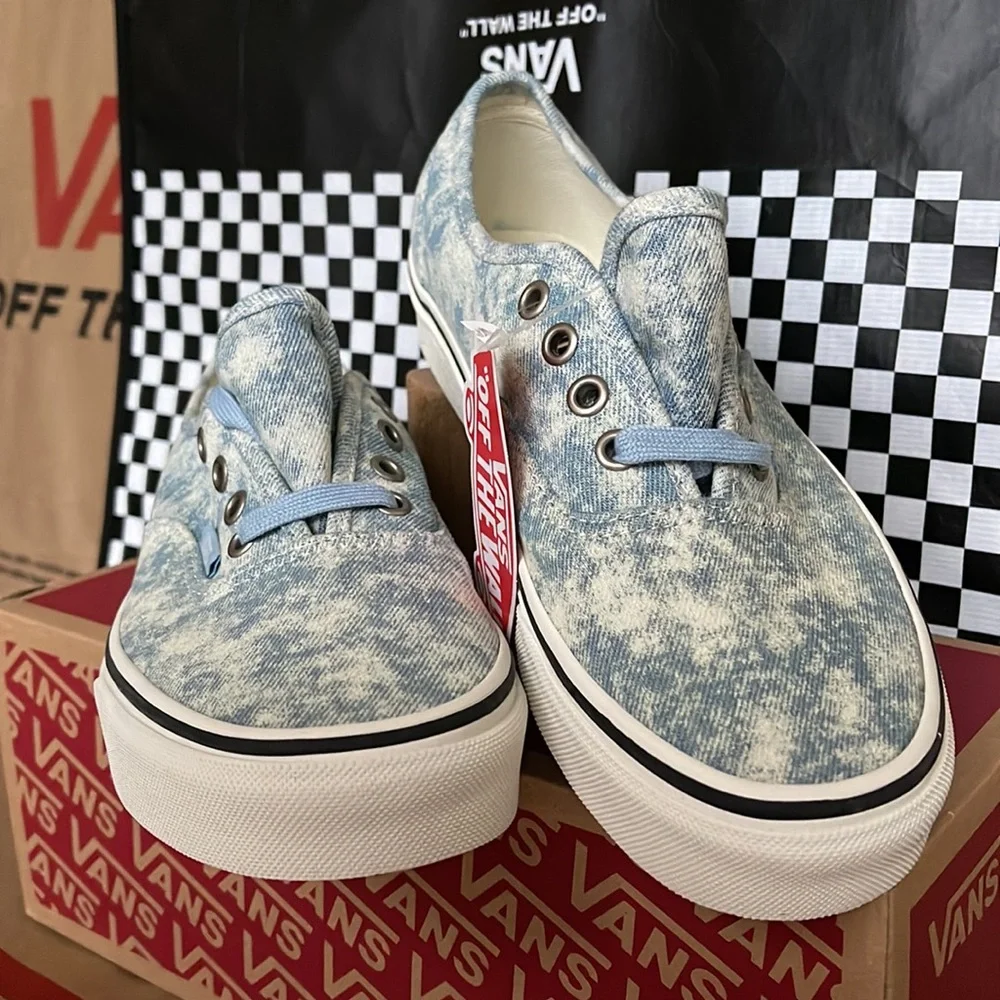 Vans Authentic Denim Destroy Winter Sky/Marshmallow WMNS sneakers - Picture 8 of 16